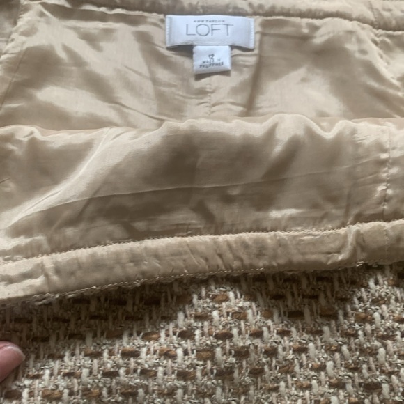 Ann Taylor LOFT tweed  jacket and matching skirt coordinated set - Picture 15 of 17